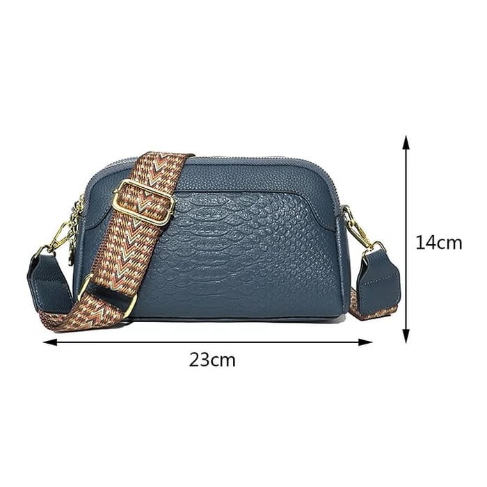 Olivia™ Elegant Allure | Croc-Pattern Mini Crossbody Bag