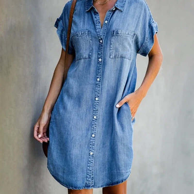 Ayla | Relaxed Button-Up Shirt Dress