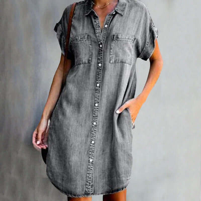 Ayla | Relaxed Button-Up Shirt Dress