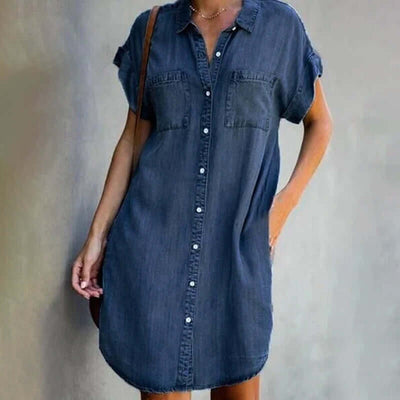 Ayla | Relaxed Button-Up Shirt Dress