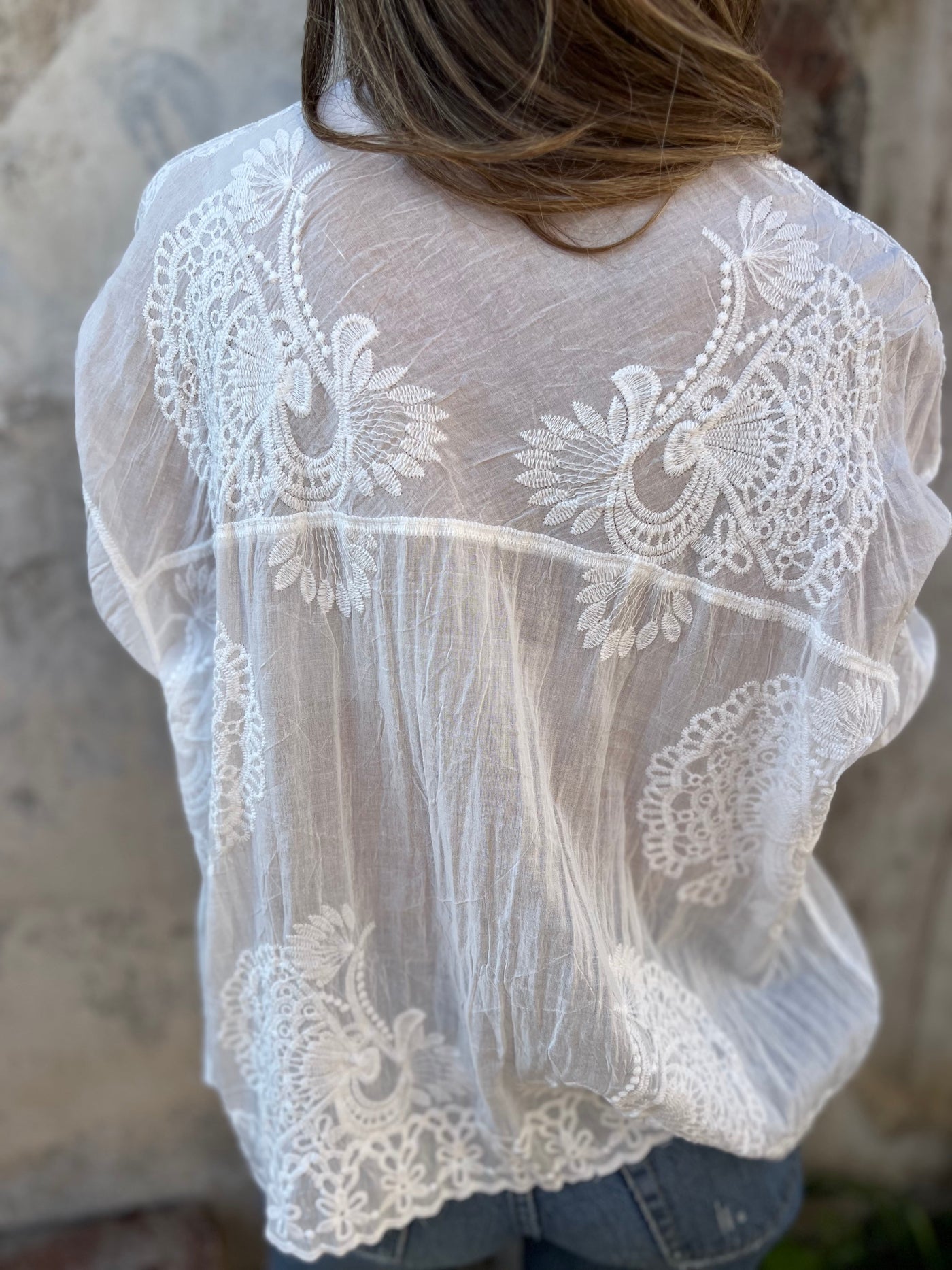 ISABELLE™ - Chic Lace Embroidered Blouse