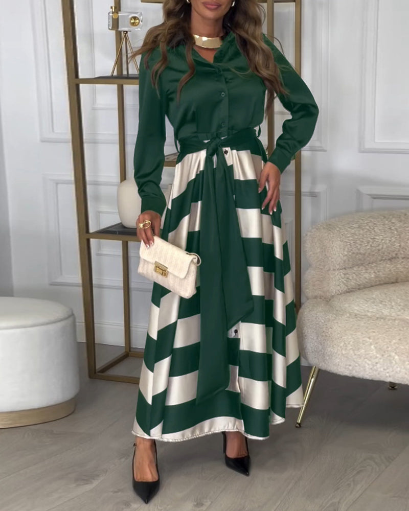 Sophie’s Striped Elegance Dress