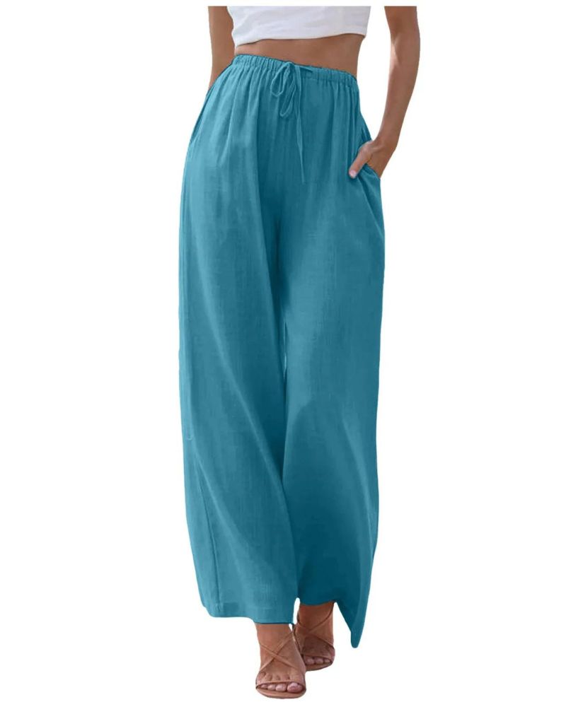 SARALI - Comfy Linen and Cotton Pants