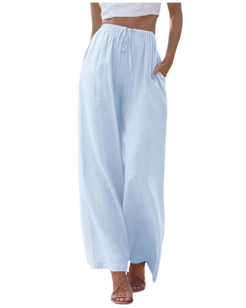 SARALI - Comfy Linen and Cotton Pants