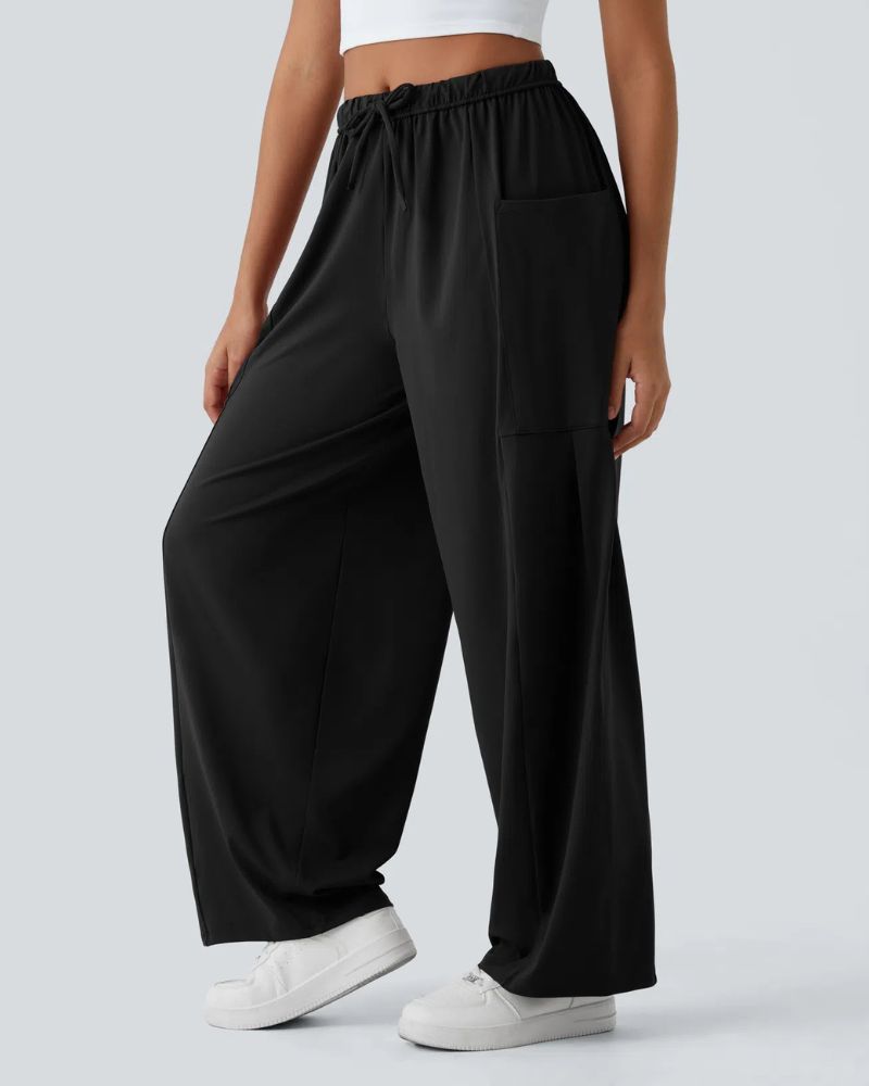 NEIRA - Palazzo Flowy Wide Leg Casual Pants