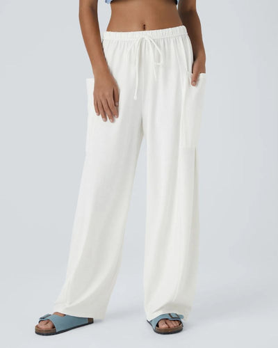 NEIRA - Palazzo Flowy Wide Leg Casual Pants