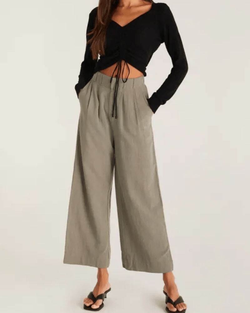 Deila | Casual Wide Leg Trousers