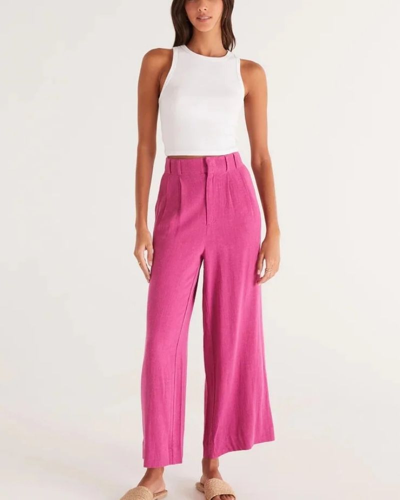 Deila | Casual Wide Leg Trousers