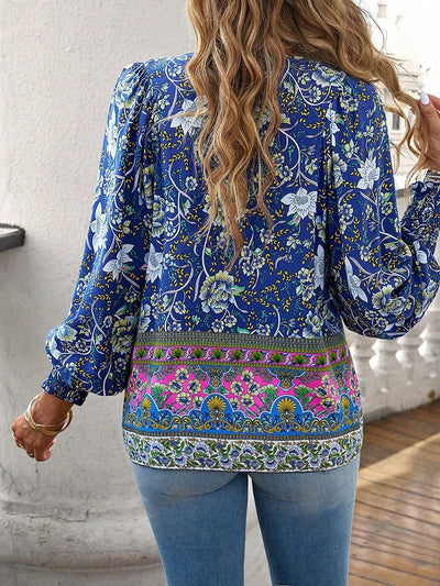 Arya | Boho Blossom Peasant Blouse