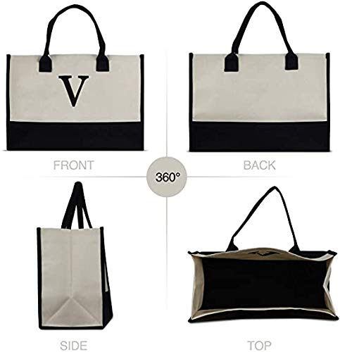 Harper™ - Letter Personalized Tote Bag