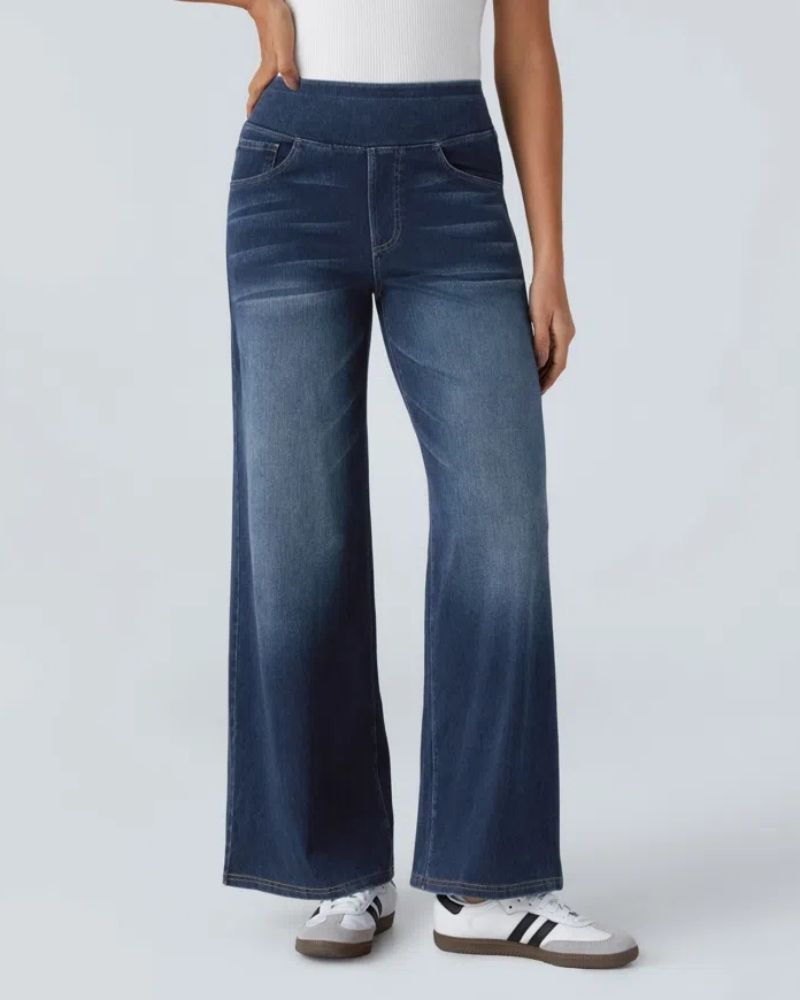 BAMIA - Super Stretch Wide Leg Jeans