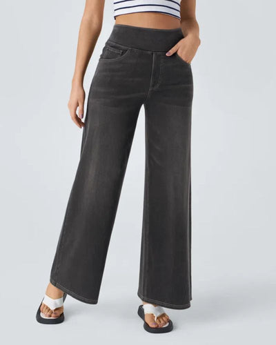 BAMIA - Super Stretch Wide Leg Jeans