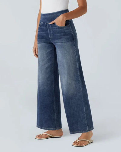 BAMIA - Super Stretch Wide Leg Jeans