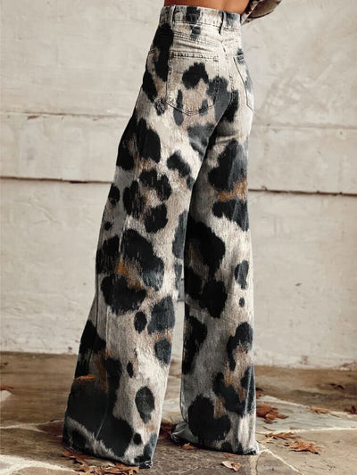 DEBBY | LEOPARD STYLE BAGGY PANTS