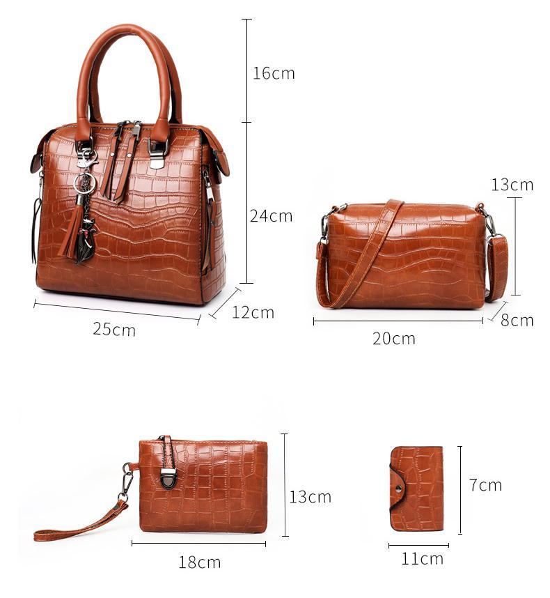 Olivia™ Classic Elegance | Modern 4-Piece Bag Set