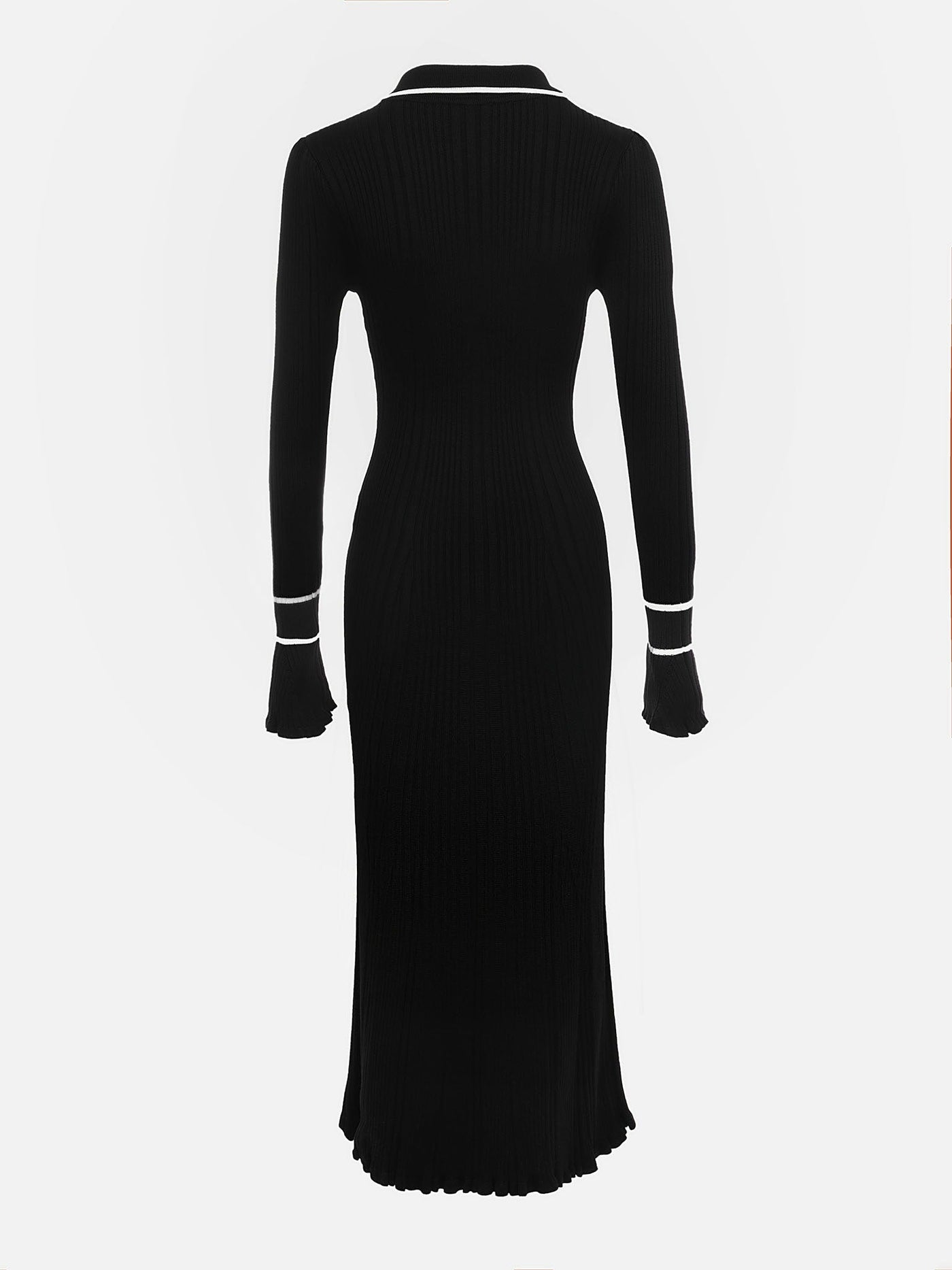 Chicca's Fitted rib-knit maxi dress