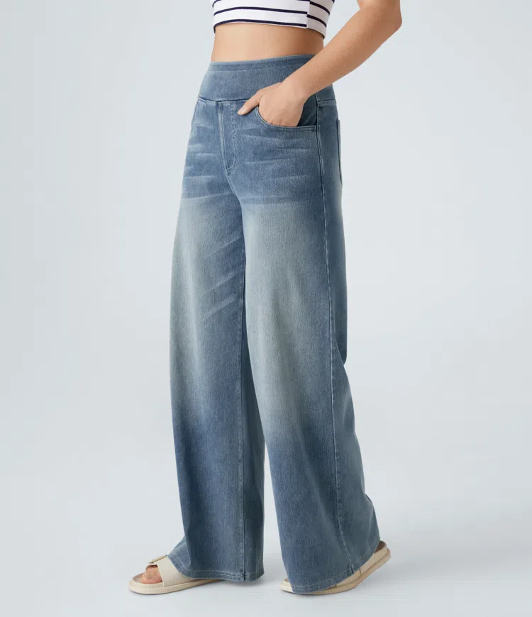 Hazel™ Stretch Palazzo Jeans