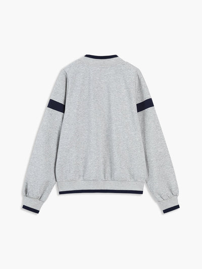 SCARLETT - Contrast Trim Oversized Sweatshirt