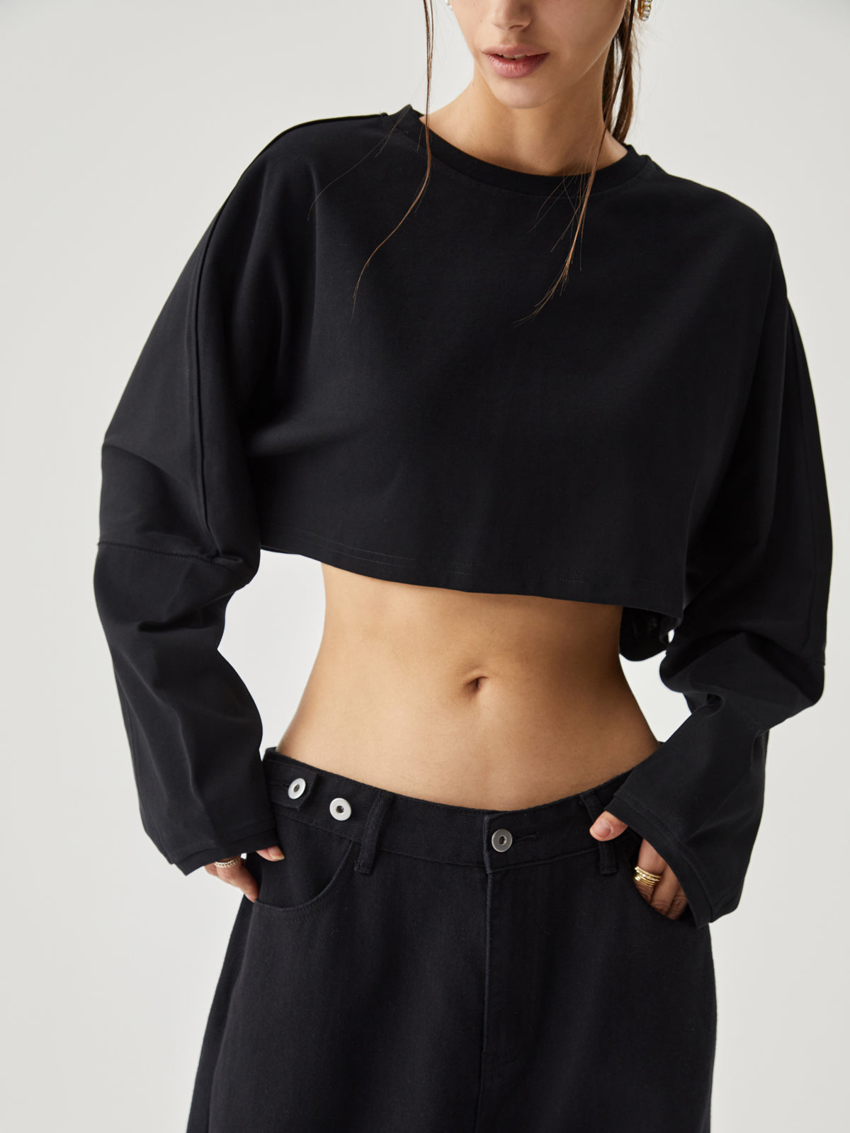 STELLA - Living Easy Crop Sweatshirt