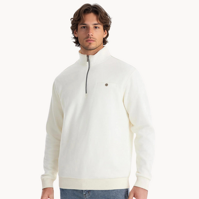 Lennox Mock Neck Zip Sweater