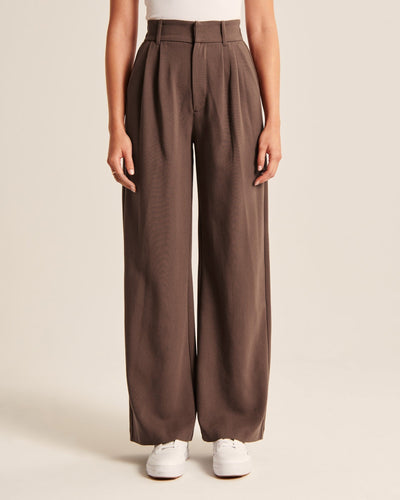 Maya | Mocha Wide-Leg Pants