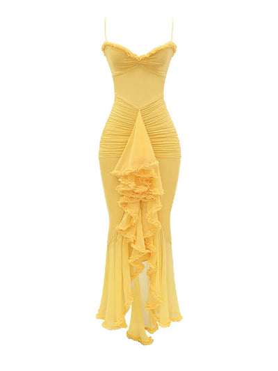 Chicca’s Radiant Ruffle Dress