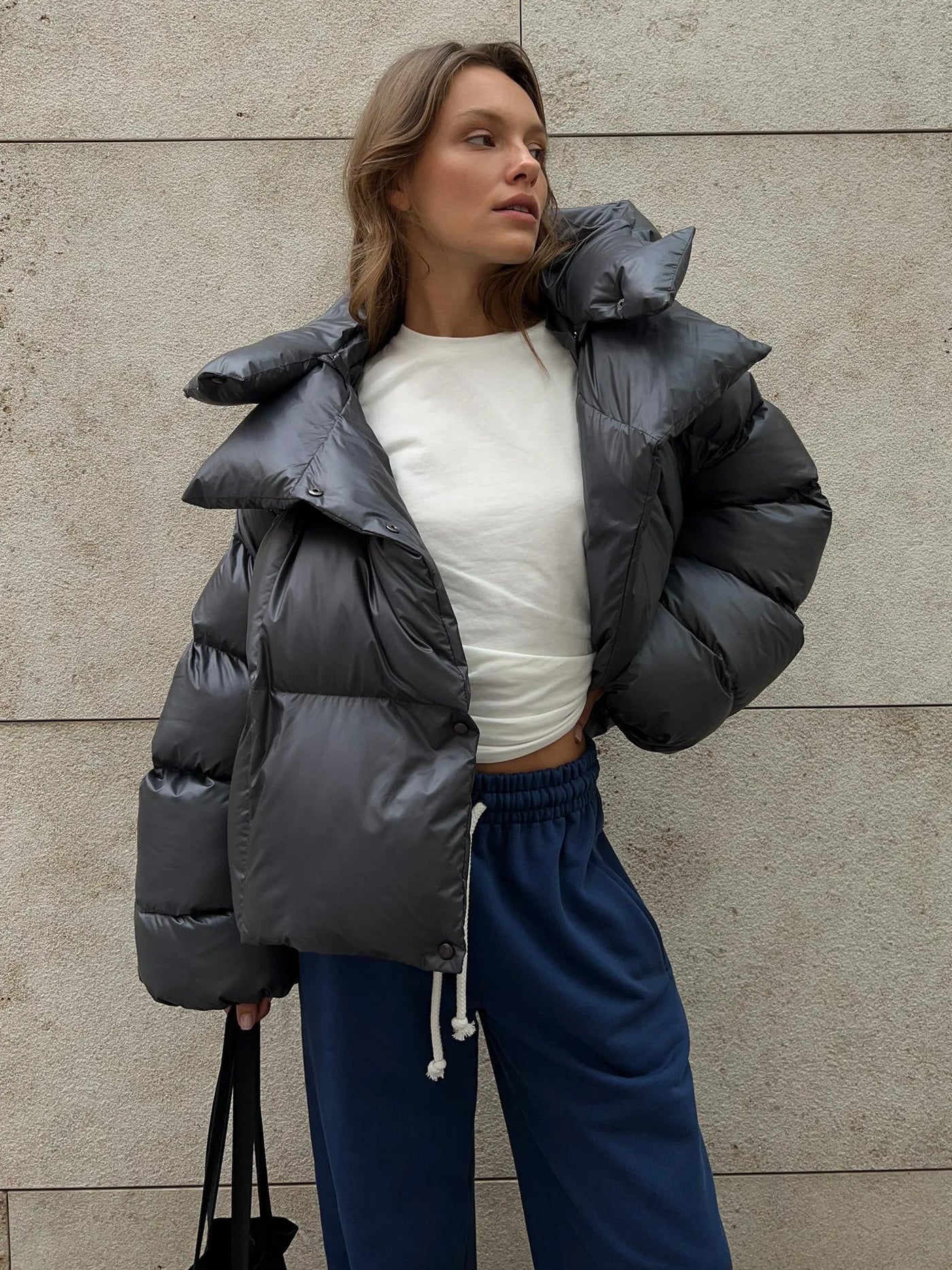 Azelina - Oversized Double Layered Puffer Jacket