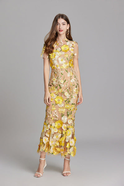 Chicca’s Floral Finesse Dress