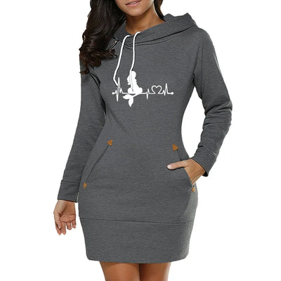 Olivia | Heartbeat Hoodie Dress