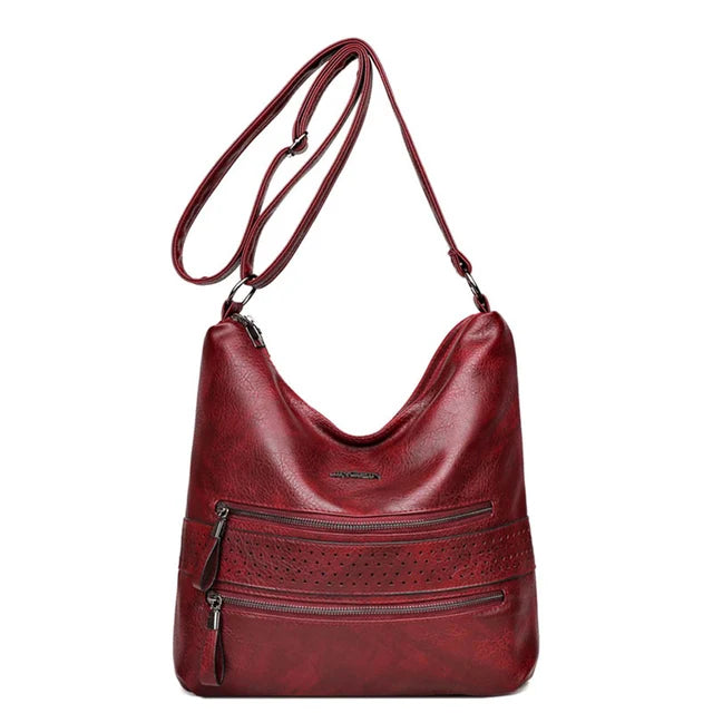 Ellie™ Double Charm | Multi Pocket Shoulder Bag