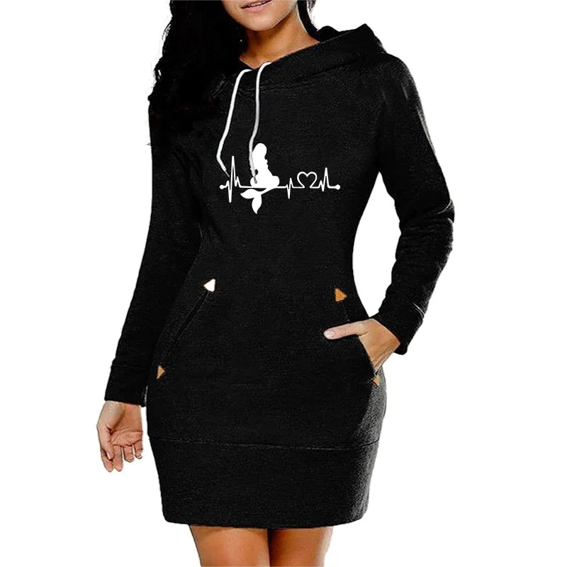 Olivia | Heartbeat Hoodie Dress