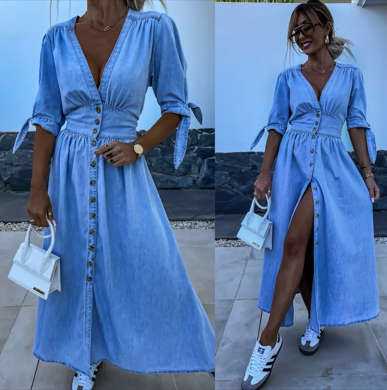 OLIVIA | Radiant denim dress