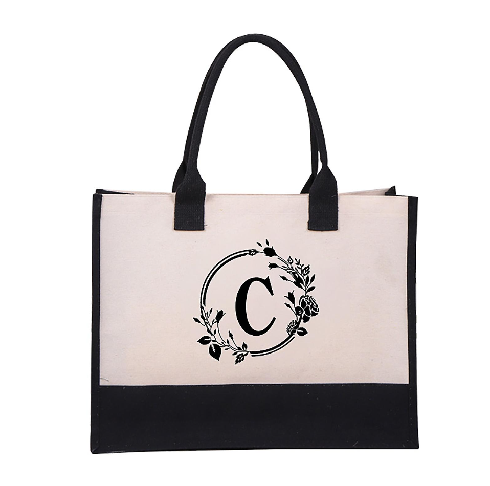 Harper™ - Letter Personalized Tote Bag