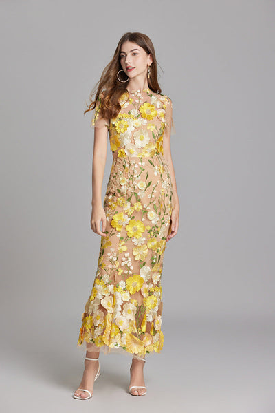 Chicca’s Floral Finesse Dress