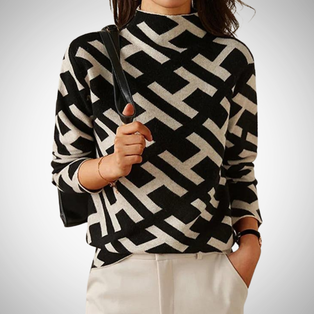 Isabella | Elegant Geometric Sweater