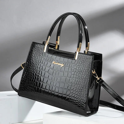 Brooklyn™ Shine | Croc-Embossed Luxury Bag