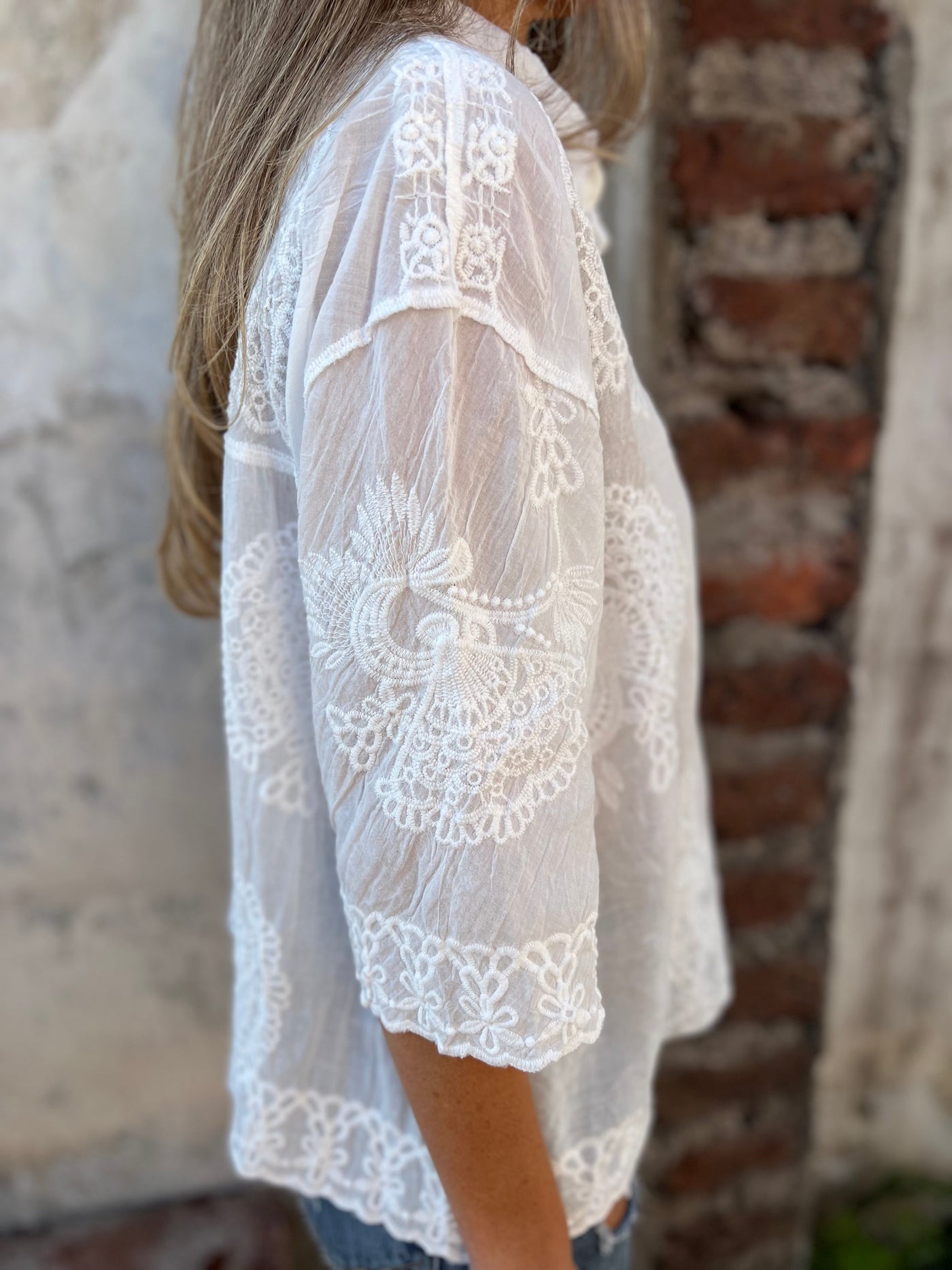 ISABELLE™ - Chic Lace Embroidered Blouse