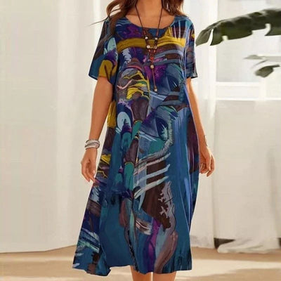 MARA™ | Elegant and colourful dress