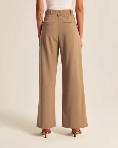 Zoe | Brown Wide-Leg Pants