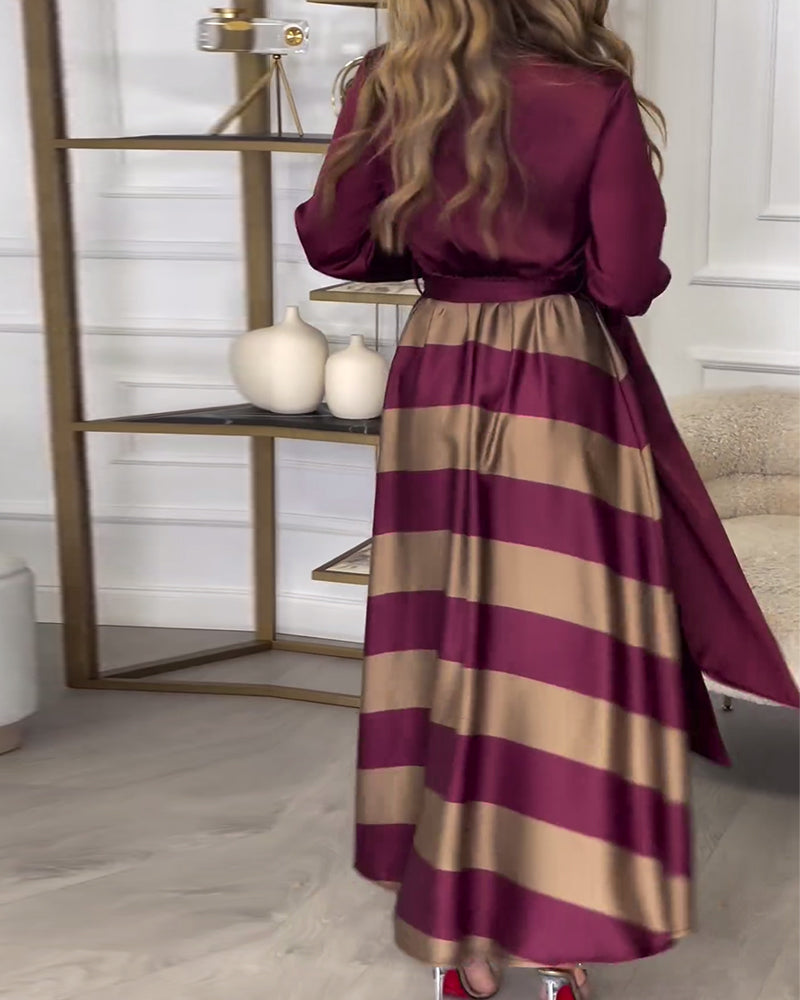 Sophie’s Striped Elegance Dress