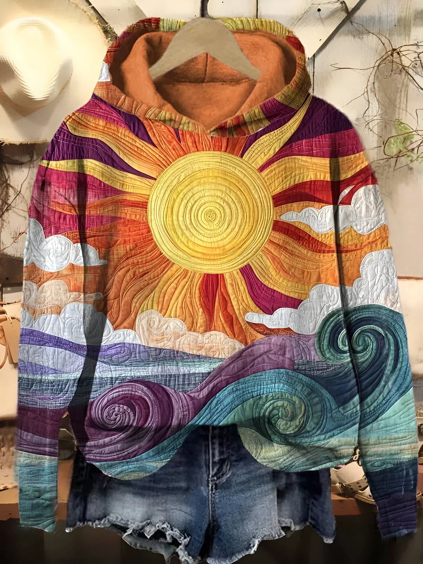 Elle | Graphic Sweater Sunrise