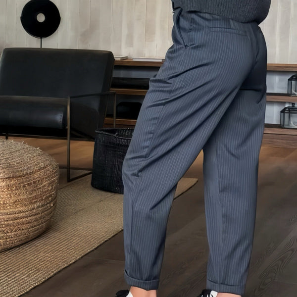 Marlene | Striped Suit Trousers