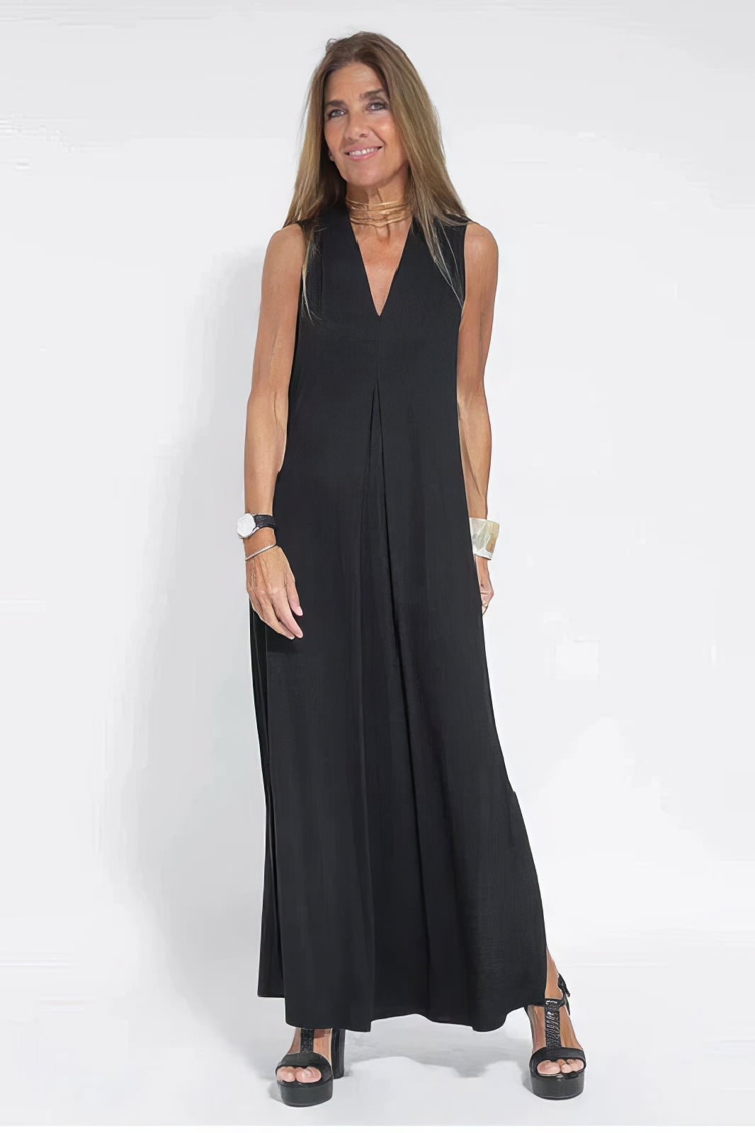 Elegant long dress + matching cardigan FREE GIFT