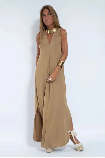 Elegant long dress + matching cardigan FREE GIFT